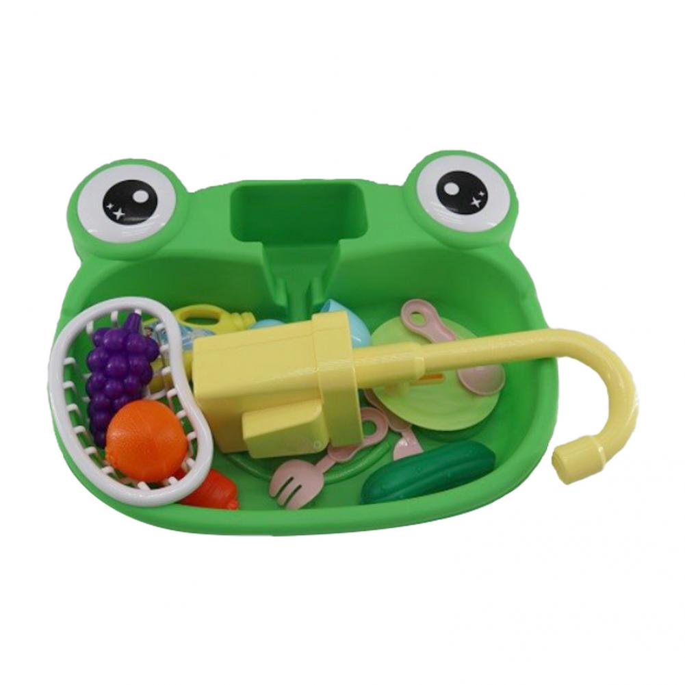 Large Capacity  Useful Parrot Bath Tub Kitchen Sink Faucet Toys Frog